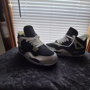 Off-White Black and White Jordan 4